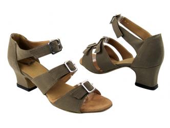 dansschoenen nubuck bruin  